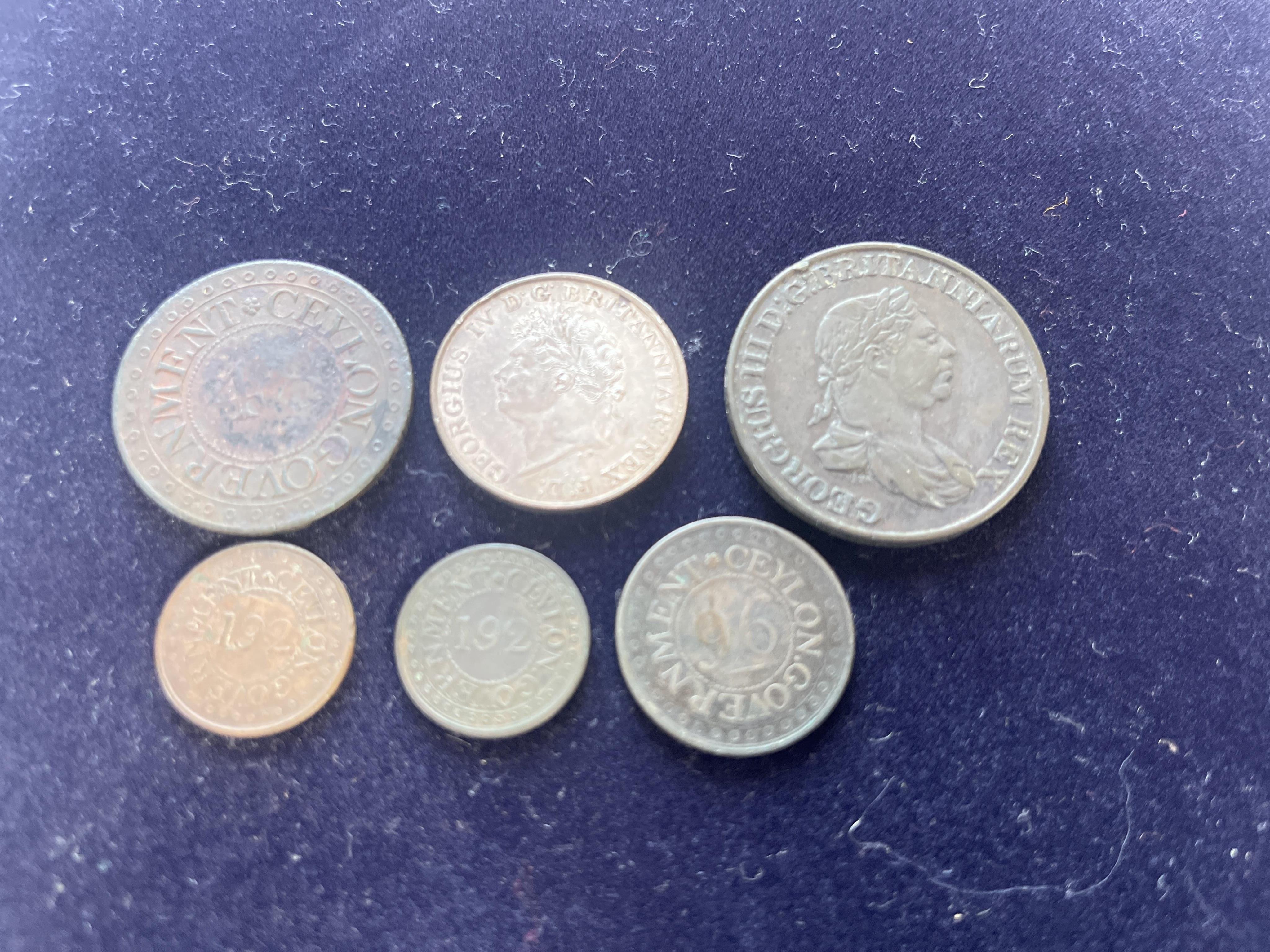 British Ceylon coins, George III to George VI, and Republic of Ceylon, an album, highlights include One Rix dollar 1821, about EF, 48th rupee 1802, two Stivers 1815, dark patina, about VF, 192nd rupee 1802, 96th rupee 18
